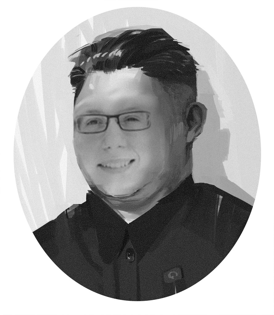 Kim jong poef